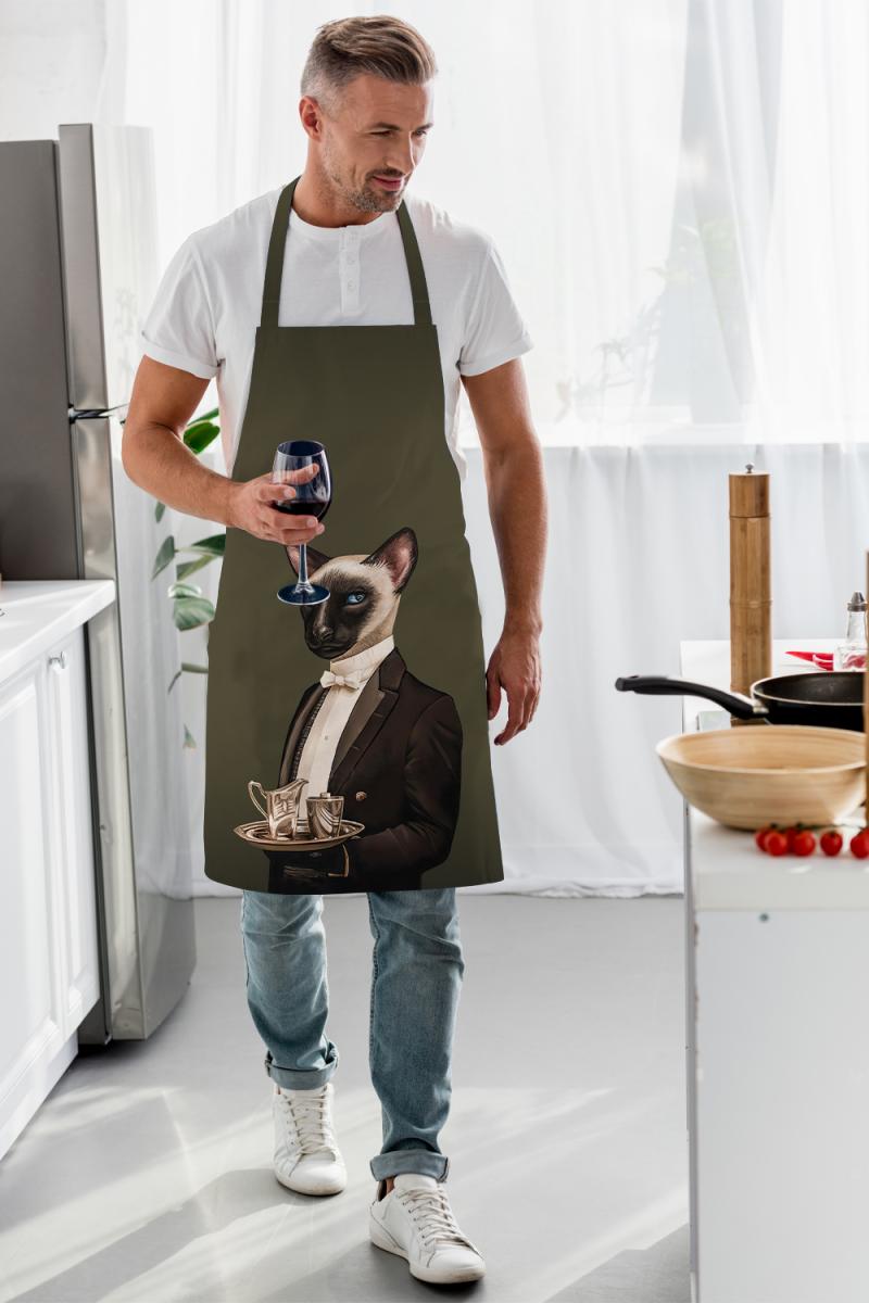 The Elegant Host: Mr. Cat Fine Linen Apron