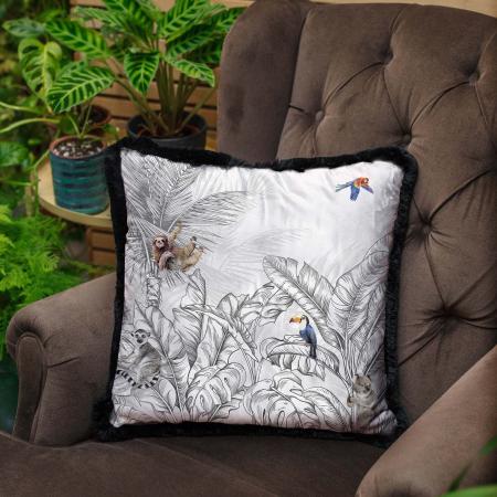 Exotic Wildlife Velvet Cushion