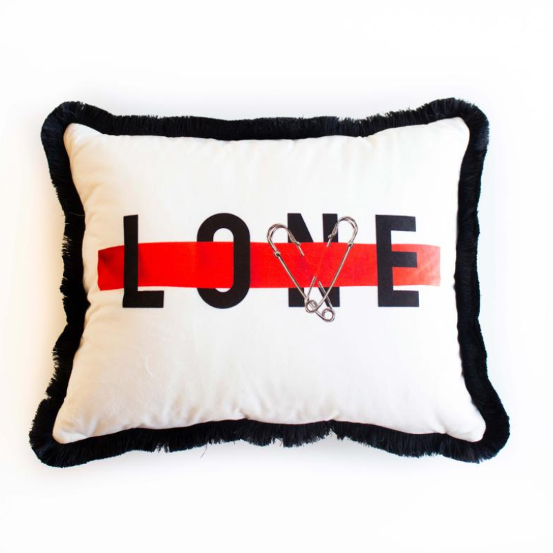 Luxury Velvet Decorative Cushion - White (45×45 cm)