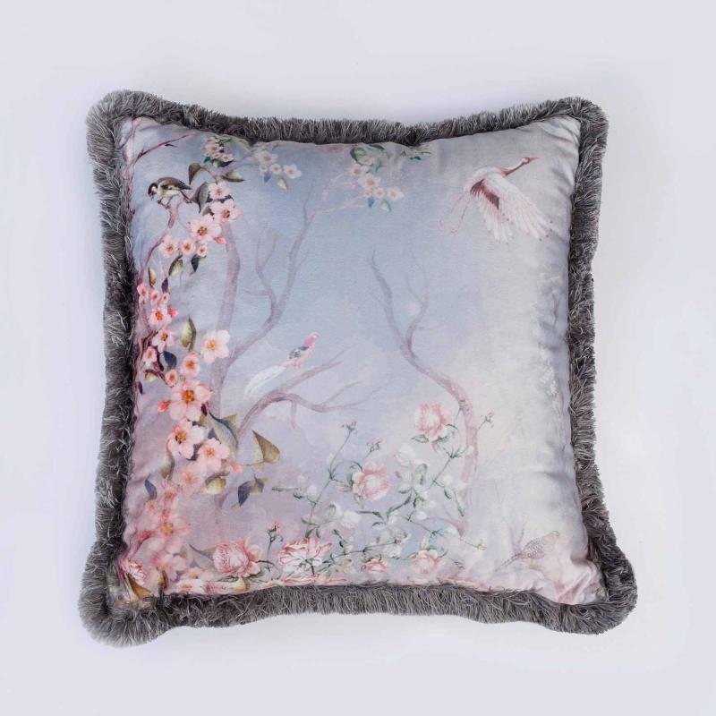 Enchanted Chinoiserie [DOUBLE FACED] Velvet Cushion