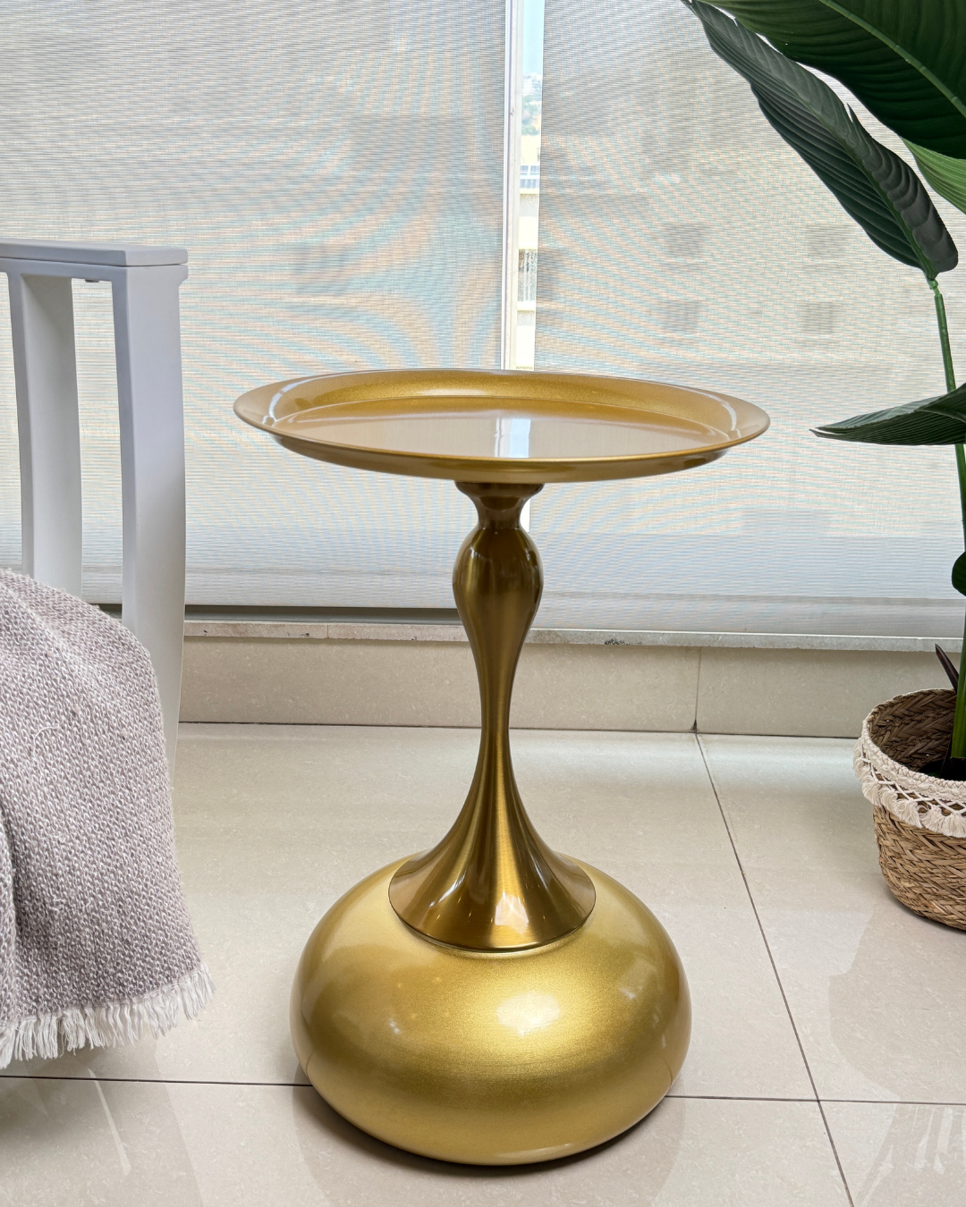 Minimalist Metal & Marble Table Clock - Modern Home Decor Accent