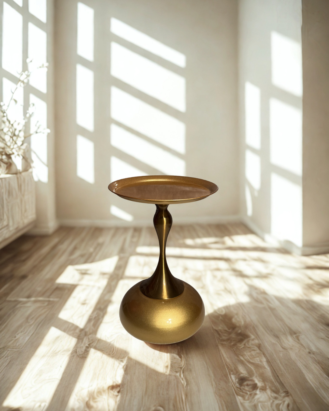 Minimalist Metal & Marble Table Clock - Modern Home Decor Accent