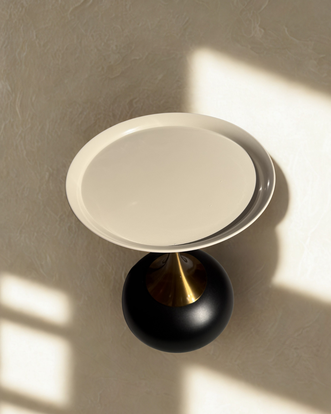 Minimalist Metal & Marble Table Clock - Modern Home Decor Accent