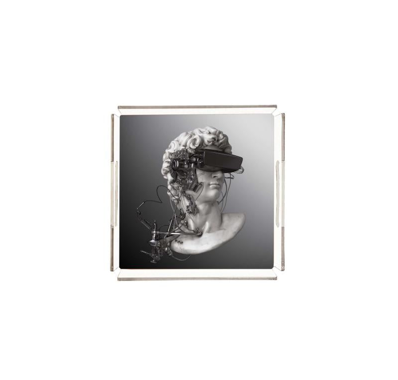Luxury Plexy Tray - Futuristic David Digital Art