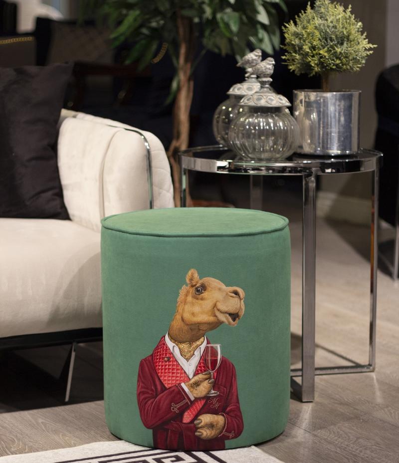 The Sophisticated Nomad: Mr. Camel Suede Pouf
