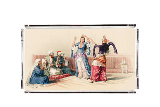Multicoloured Music Chapter Velvet Tray