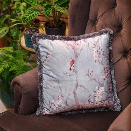 Enchanted Chinoiserie [DOUBLE FACED] Velvet Cushion