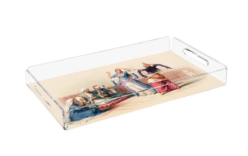 Multicoloured Music Chapter Velvet Tray