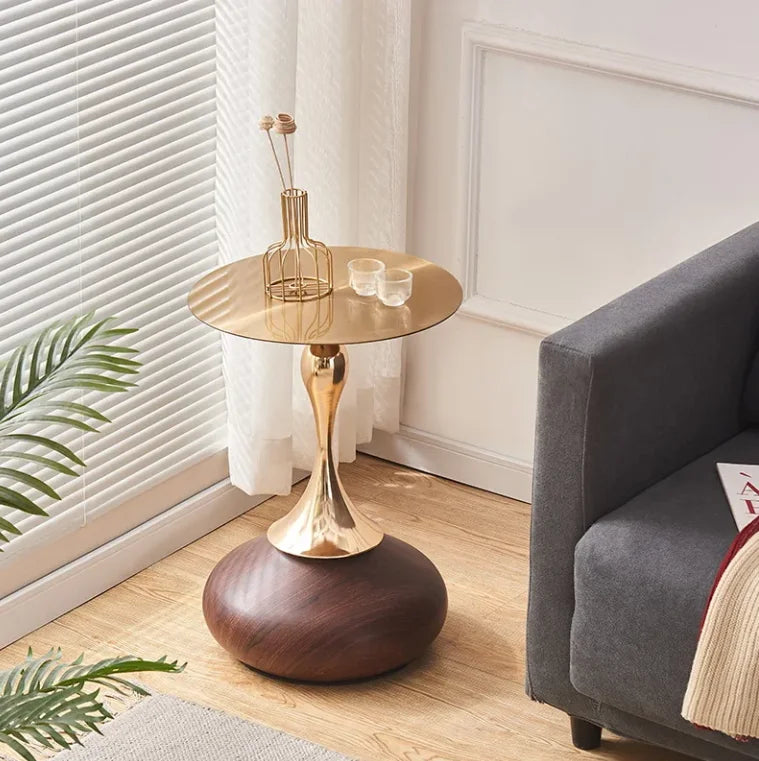 Minimalist Metal & Marble Table Clock - Modern Home Decor Accent