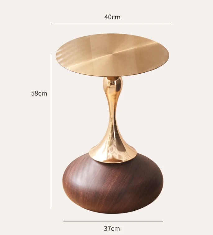 Minimalist Metal & Marble Table Clock - Modern Home Decor Accent