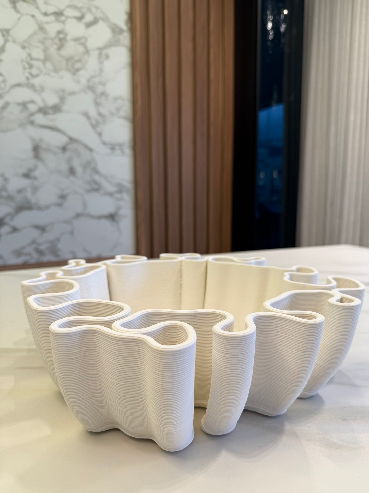 Merlin Living 3D Printing Nordic Vase - Small Modern Decorative Home Accent