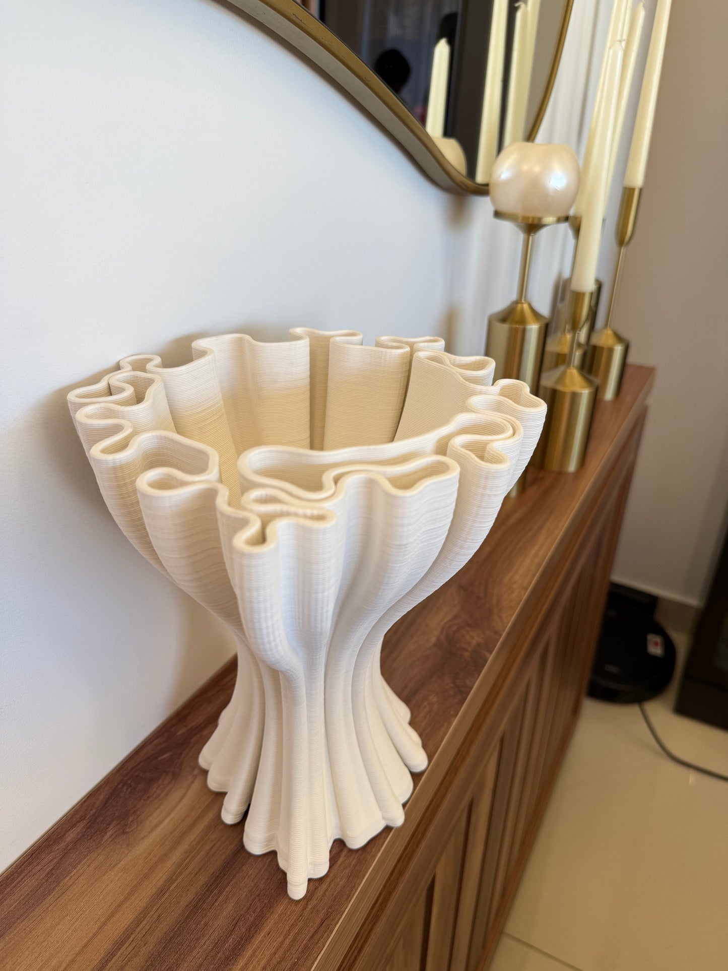 Living 3D Printing Nordic Vase - Large Modern Decorative Home Accent