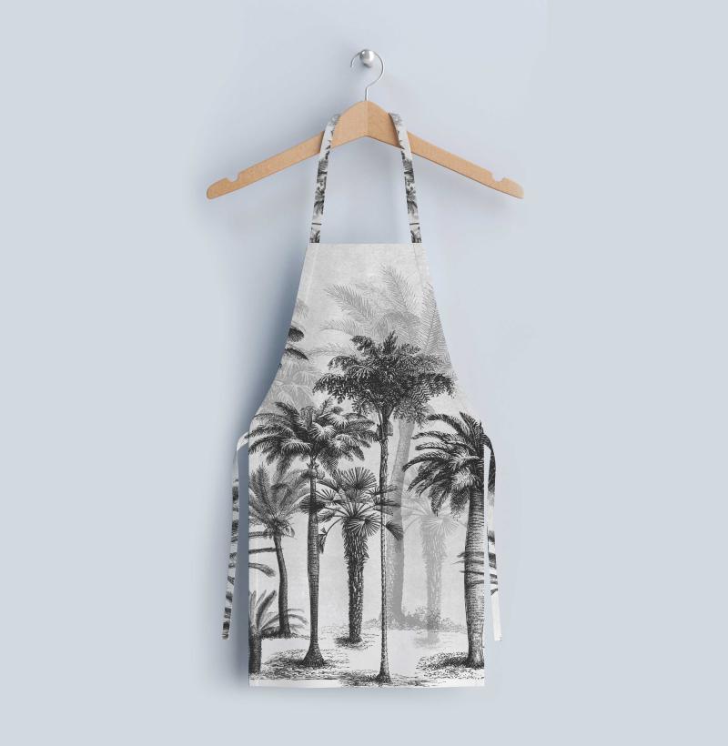 Black Palm Fine Linen Kitchen Apron
