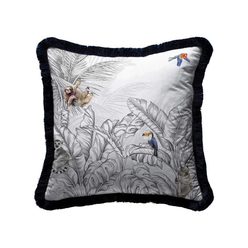 Exotic Wildlife Velvet Cushion